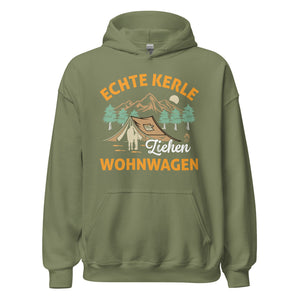 Echte Kerle Wohnwagen Hoodie | Camping-Kapuzenpullover für Abenteurer