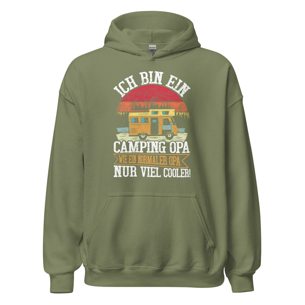 Camping Opa Hoodie | Cooler Kapuzenpullover für Outdoor-Fans