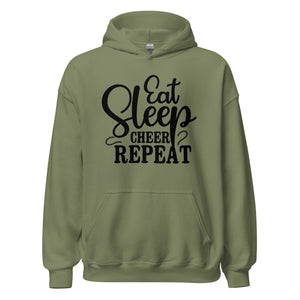 Eat Sleep Cheer Repeat Hoodie - Cooler Kapuzenpullover für Cheerleader