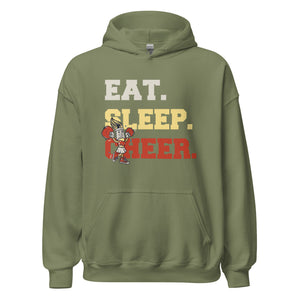 Eat Sleep CHEER Hoodie - Immer Cheerleading Kapuzenpullover