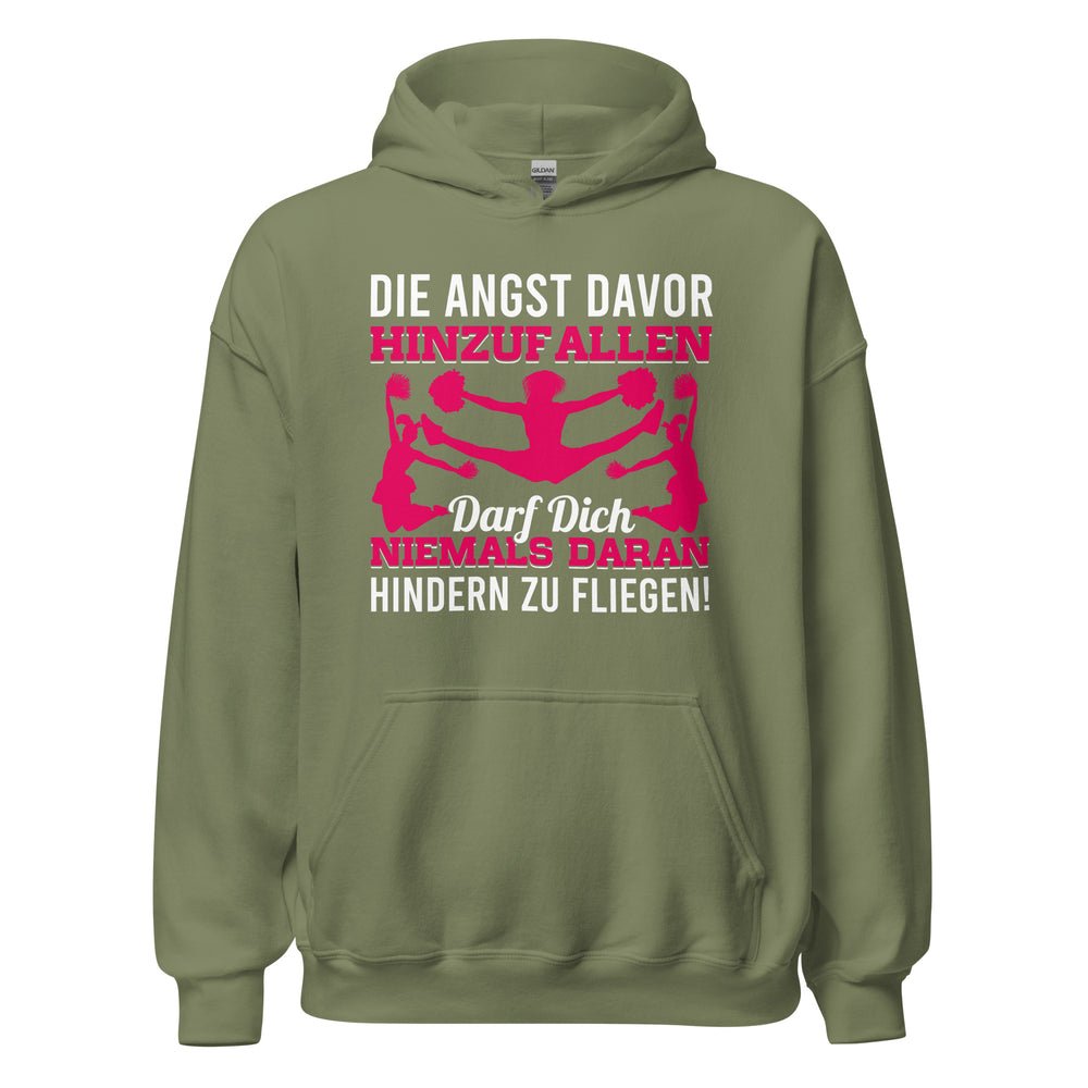 Fliegen trotz der Angst Hoodie - Inspirierender Kapuzenpullover