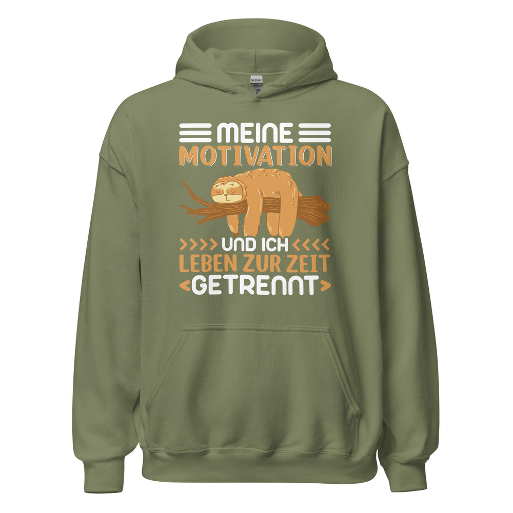 Lustiger Motivation Hoodie - Motivation und ich getrennt!