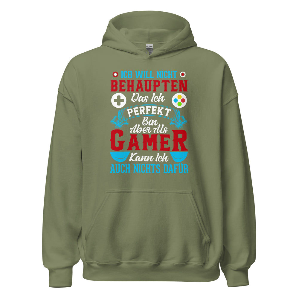 Perfekter Hoodie für Gamer - "Ich bin als Gamer PERFEKT!"