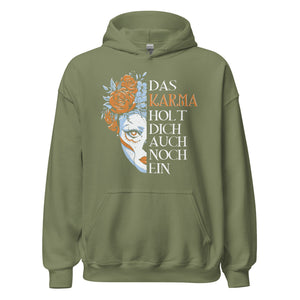 Das Karma holt dich ein!" - Trendiger Kapuzenpullover