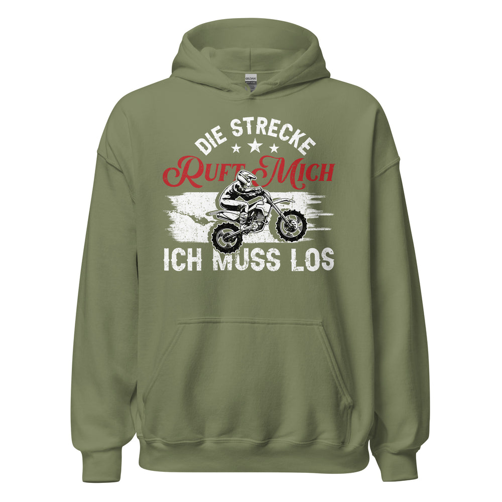 Motocross Kapuzenpullover - Die Strecke ruft, ich muss los!