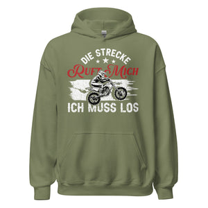Motocross Kapuzenpullover - Die Strecke ruft, ich muss los!