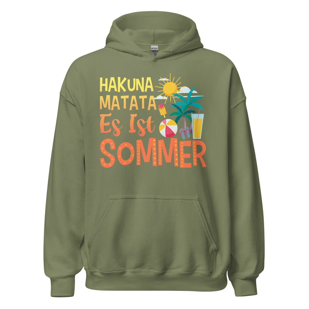 Hakuna Matata, Es ist SOMMER! Hoodie | Fröhlicher Kapuzenpullover