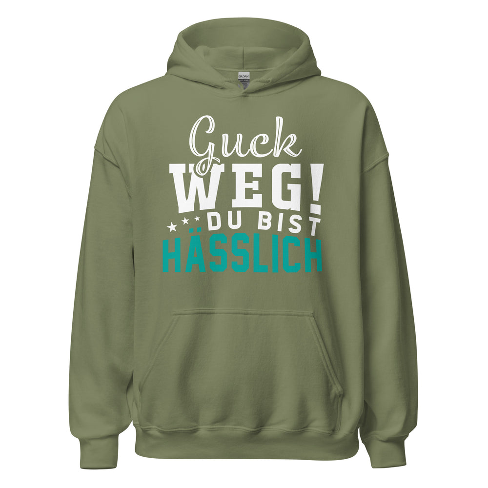 Guck weg! Du bist hässlich! Hoodie | Ehrlicher Kapuzenpullover