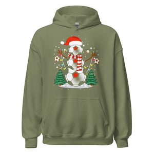 Christmas Football Hoodie - Weihnachten Fussball Kapuzenpullover