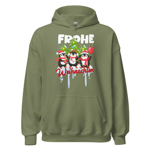 Frohe Weihnachten! Lustige Pinguine Hoodie - Festlicher Kapuzenpullover für fröhliche Tage