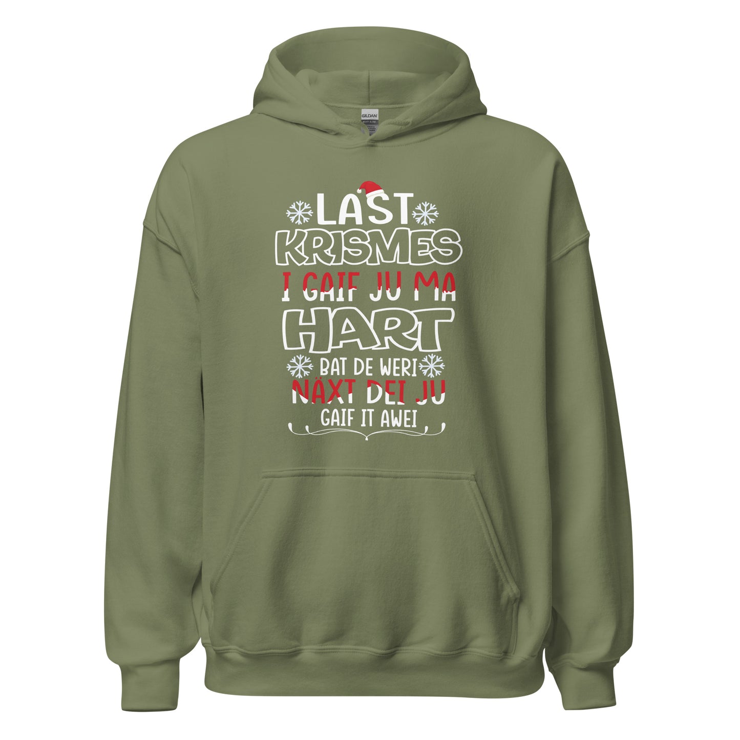 Funny Weihnachts-Hoodie: 'Last Christmas' Typo Edition