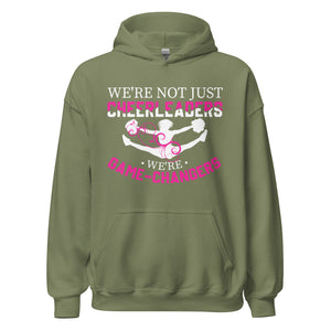 Spielveränderer im Rampenlicht: Hoodie mit dem Slogan 'We are not just CHEERLEADERS