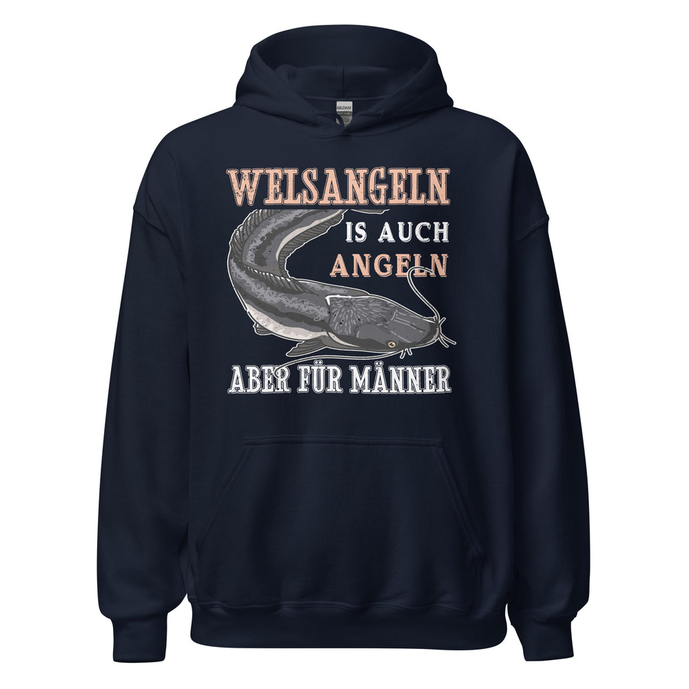 Cooler Hoodie mit dem Spruch "Welsangeln, viel cooler als angeln" - Jetzt entdecken!