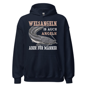 Cooler Hoodie mit dem Spruch "Welsangeln, viel cooler als angeln" - Jetzt entdecken!