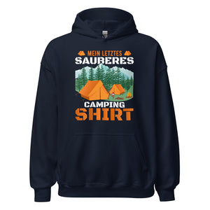 Mein letztes sauberes Camping Shirt Hoodie | Outdoor-Kapuzenpullover für Naturliebhaber