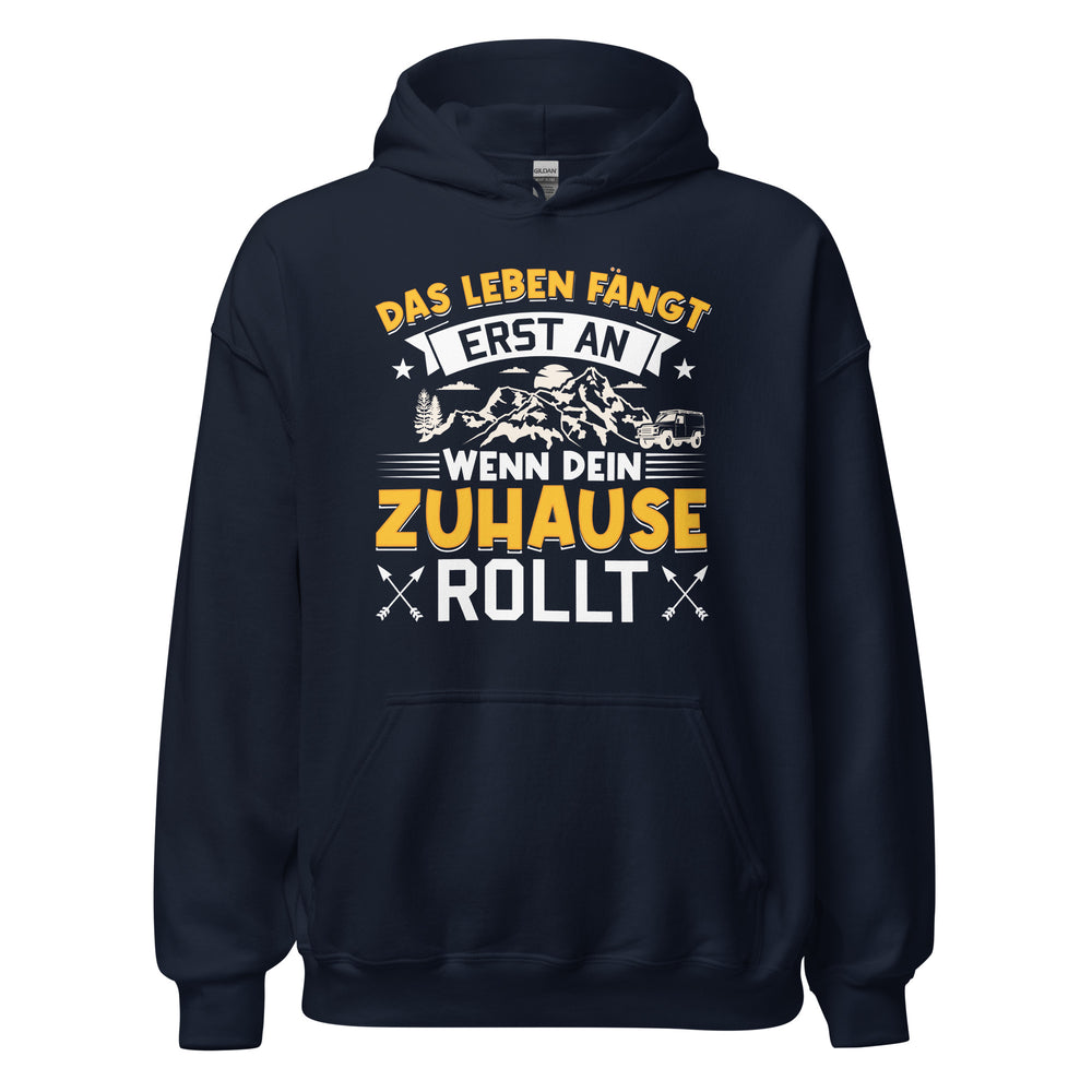 Das Leben fängt an Hoodie | Kapuzenpullover für Camper