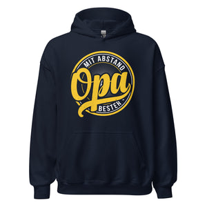 Mit Abstand der beste Opa Hoodie | Lustiger Spruch Kapuzenpullover