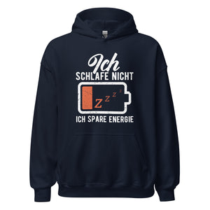 Lustiger Energiespar Hoodie - Ich schlafe nicht!