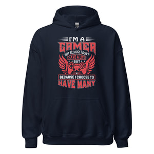 Cool Hoodie mit Spruch "I am a Gamer, and I have many Lifes!" für Gaming-Liebhaber