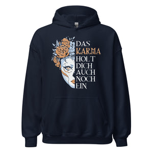 Das Karma holt dich ein!" - Trendiger Kapuzenpullover