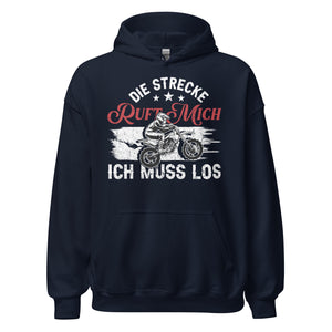Motocross Kapuzenpullover - Die Strecke ruft, ich muss los!