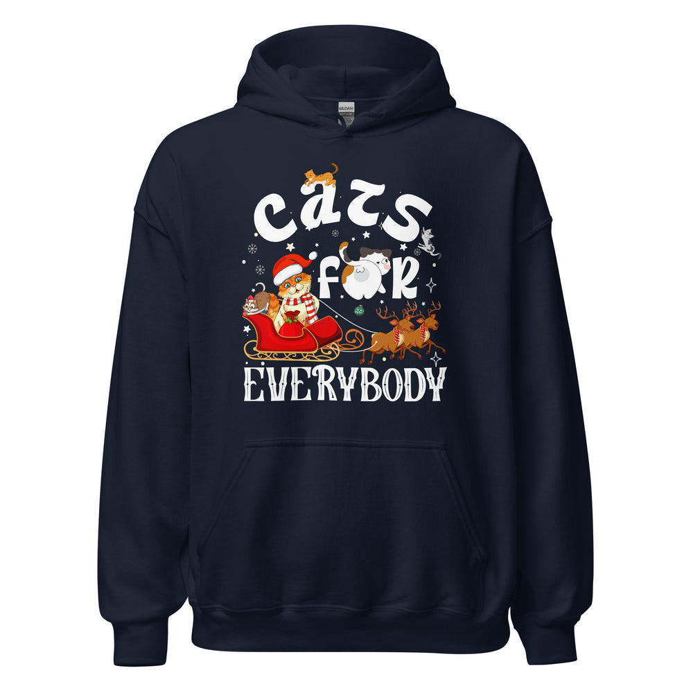 Cats for everybody Hoodie - Weihnachten Katzen Kapuzenpullover