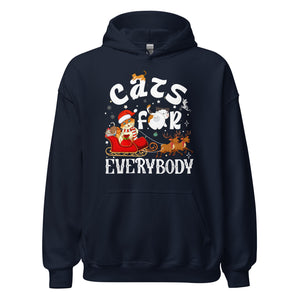 Cats for everybody Hoodie - Weihnachten Katzen Kapuzenpullover