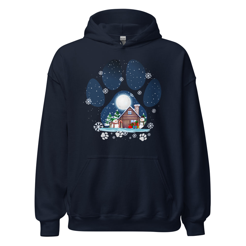 Christmas Paw Hoodie - Weihnachts Pfote Design Kapuzenpullover