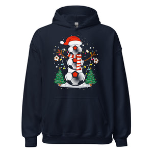 Christmas Football Hoodie - Weihnachten Fussball Kapuzenpullover