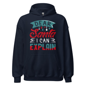 Dear Santa, I can explain Hoodie - Weihnachten Fun Kapuzenpullover