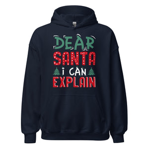 Dear Santa I can explain Hoodie - Weihnachten, ich kann das erklären Kapuzenpullover