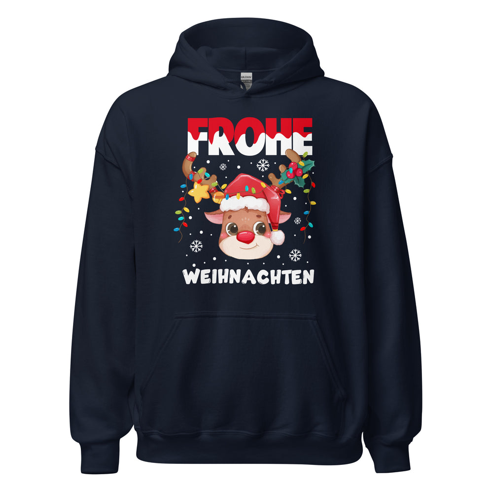 Frohe Weihnachten! Süßes Rentier Hoodie - Festlicher Kapuzenpullover für winterlichen Charme