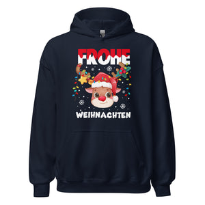 Frohe Weihnachten! Süßes Rentier Hoodie - Festlicher Kapuzenpullover für winterlichen Charme