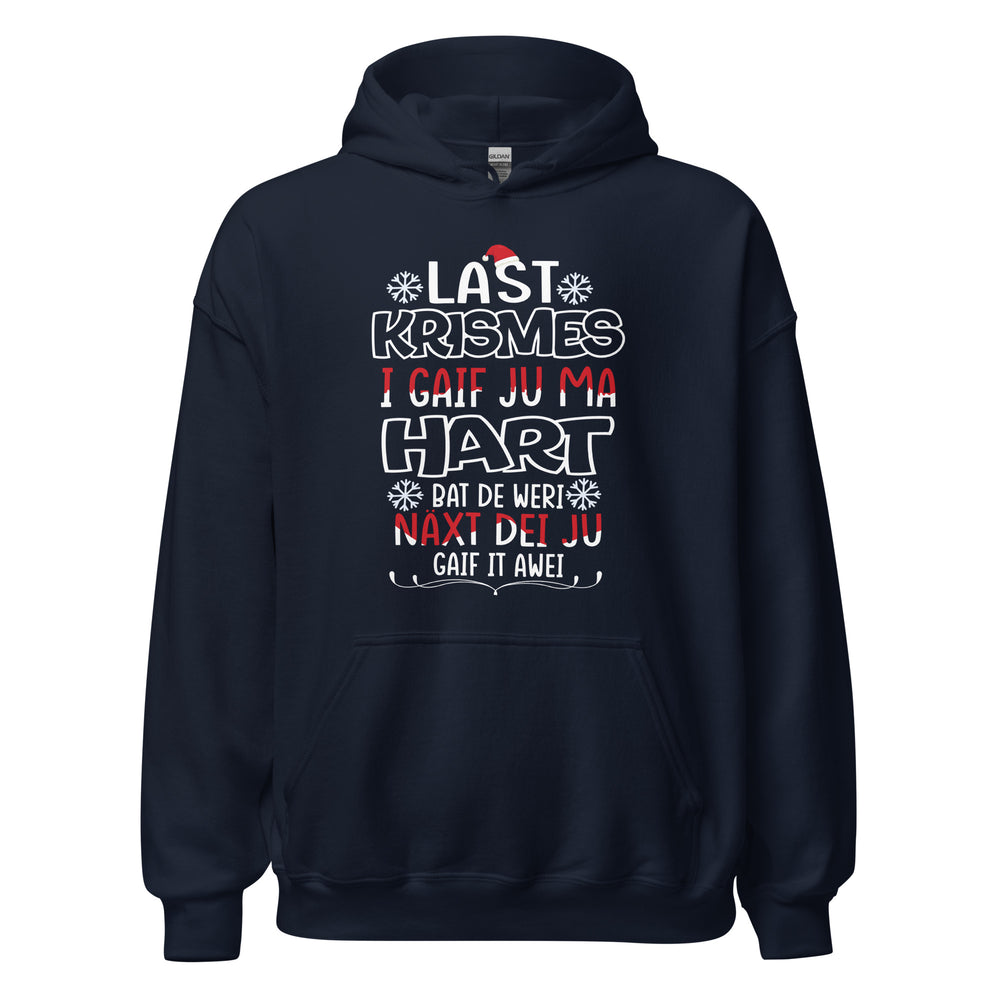 Funny Weihnachts-Hoodie: 'Last Christmas' Typo Edition