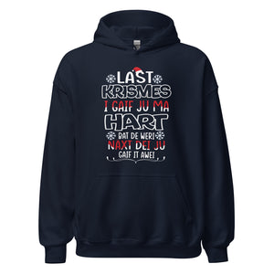 Funny Weihnachts-Hoodie: 'Last Christmas' Typo Edition