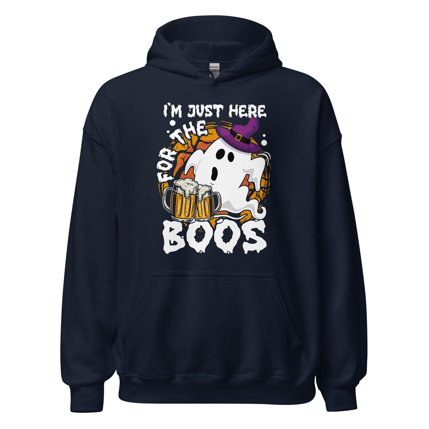 Halloween Hoodie: I am just here for the BOOS! - Gruseliger Kapuzenpullover mit Stil