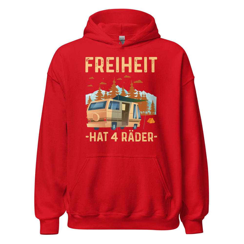 FREIHEIT hat 4 Räder Hoodie | Outdoor-Kapuzenpullover für Abenteurer