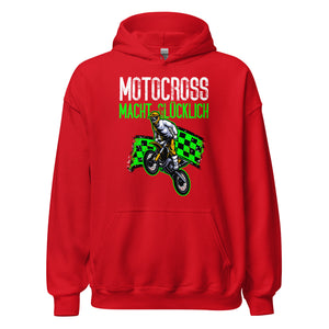 Glücklicher Motocross-Kapuzenpullover | Spruch: "Motocross macht GLÜCKLICH!"