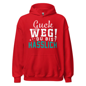 Guck weg! Du bist hässlich! Hoodie | Ehrlicher Kapuzenpullover