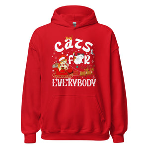 Cats for everybody Hoodie - Weihnachten Katzen Kapuzenpullover