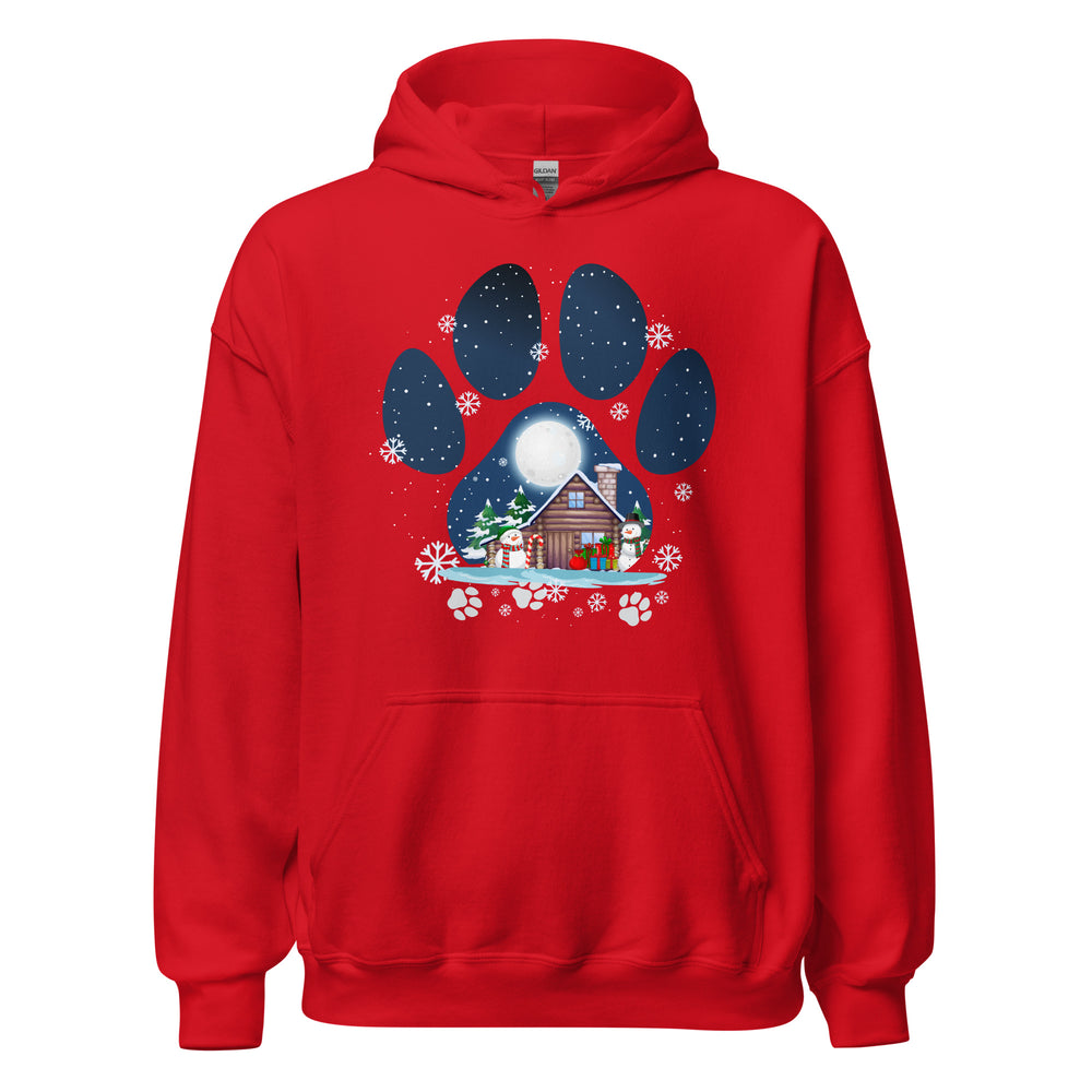 Christmas Paw Hoodie - Weihnachts Pfote Design Kapuzenpullover