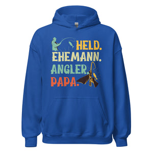 Stolzer Hoodie - "Held, Ehemann, Angler, PAPA!" - Jetzt bestellen!