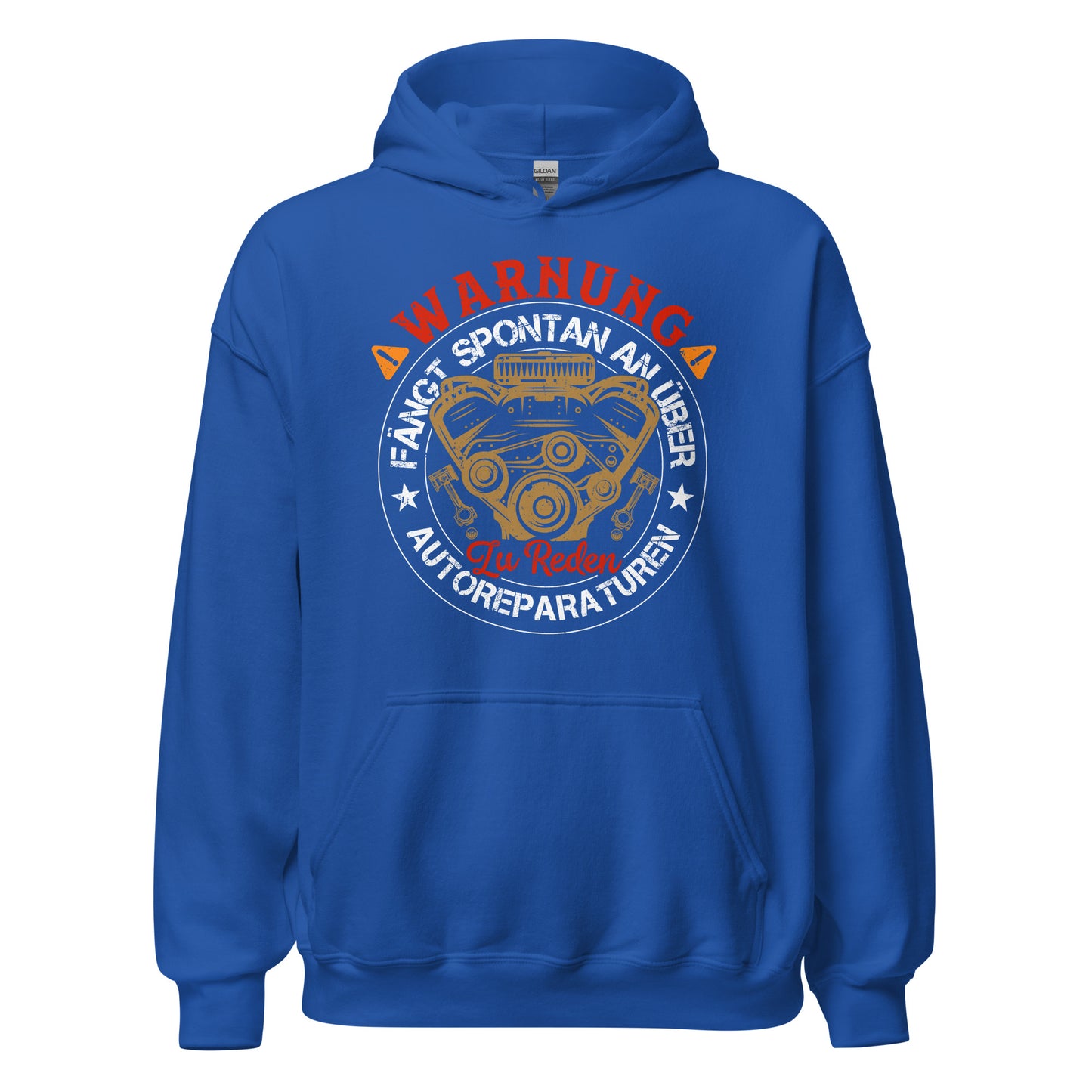 Warnung, spricht einfach so über Autoreparaturen Hoodie | Stylischer Kapuzenpullover für Autoliebhaber