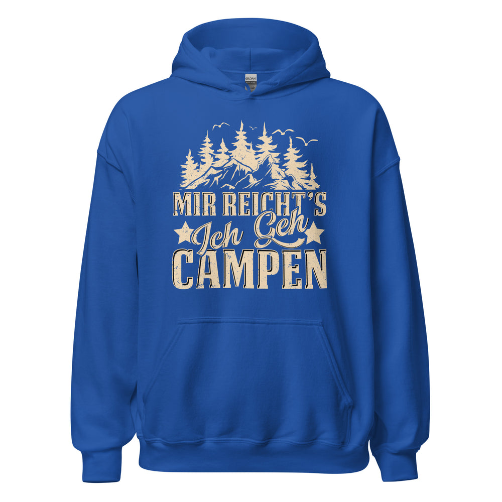 Mir reichts, ich geh Campen Hoodie | Outdoor-Kapuzenpullover für Abenteurer