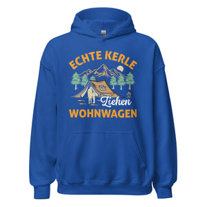 Echte Kerle Wohnwagen Hoodie | Camping-Kapuzenpullover für Abenteurer