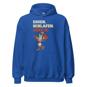 Essen Schlafen Jubeln Hoodie - Cooler Kapuzenpullover für Cheerleader