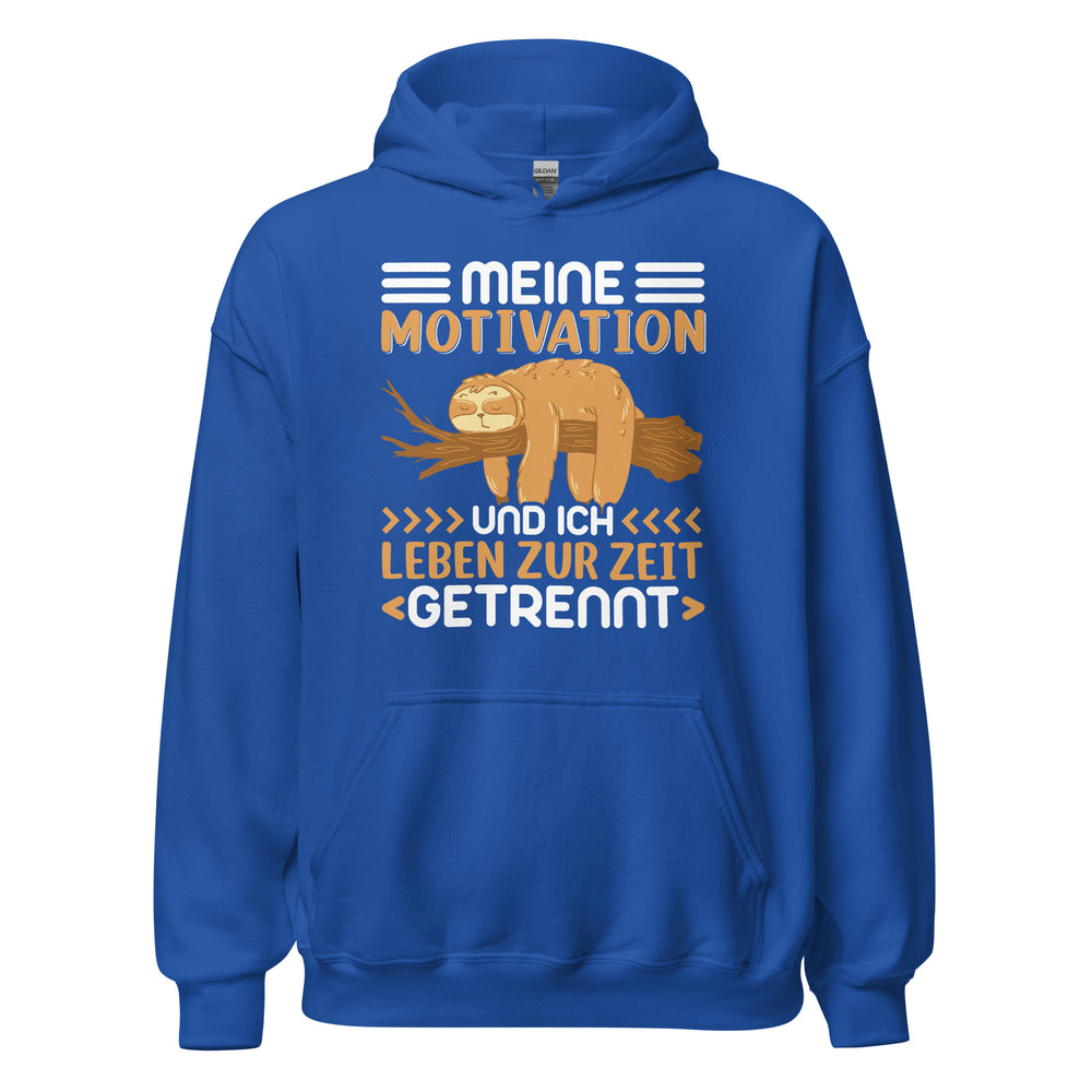 Lustiger Motivation Hoodie - Motivation und ich getrennt!