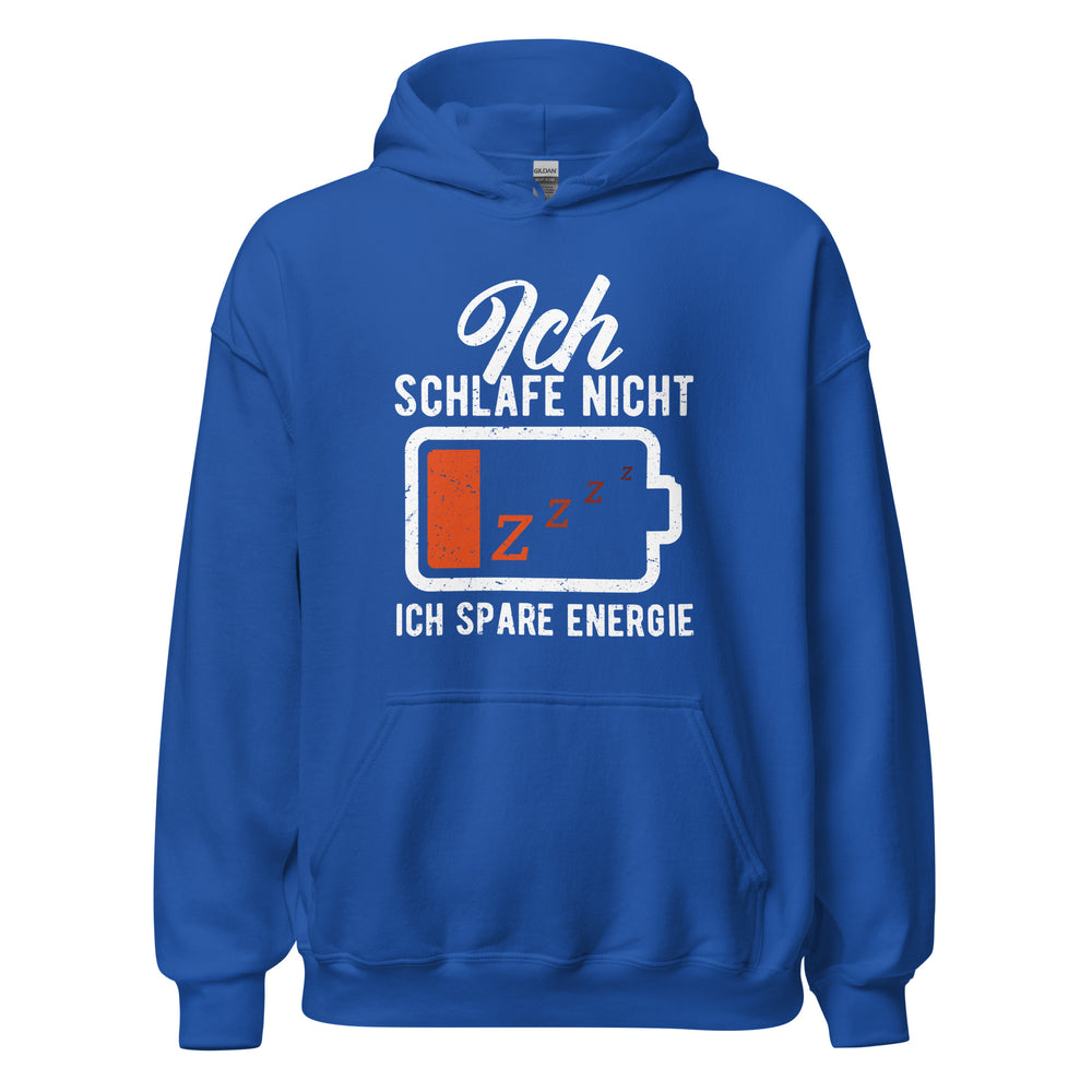 Lustiger Energiespar Hoodie - Ich schlafe nicht!
