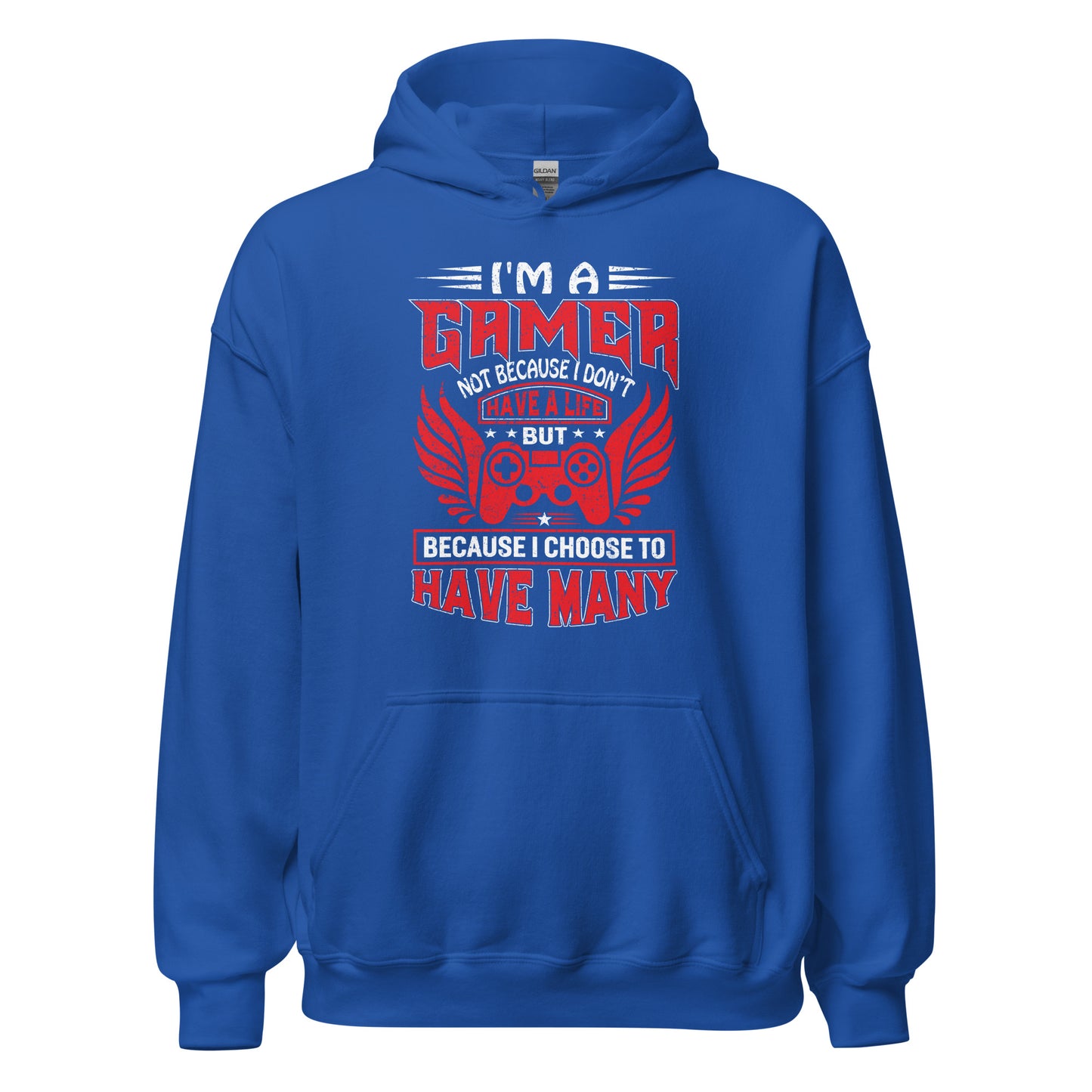 Cool Hoodie mit Spruch "I am a Gamer, and I have many Lifes!" für Gaming-Liebhaber