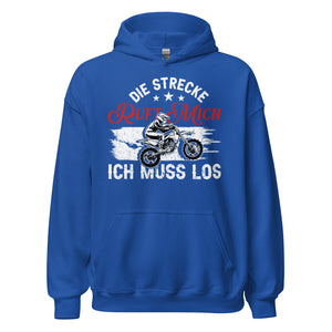 Motocross Kapuzenpullover - Die Strecke ruft, ich muss los!